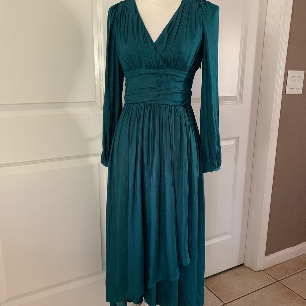 Anthropologie Teal High Low Dress - Picture 6 of 15